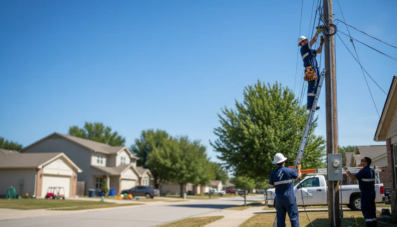 Residential electrician providing installation services in Port Jefferson, NY